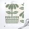 Scandi Flowers Green Hand Drawn Floral Scandinavian Folk Art Cottagecore Farmhouse Custom Printed Fabric by Spoonflower Various Fabrics by the Yard or Fat Quarter